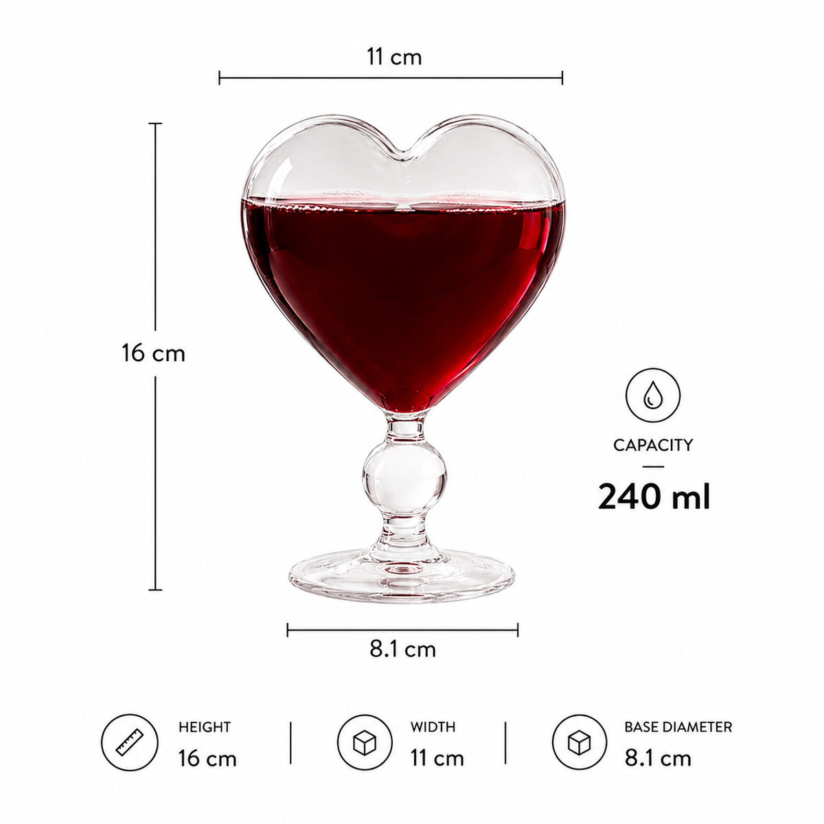 Heart Glass — product view 2