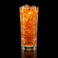 Classic Tiki Glass on black background