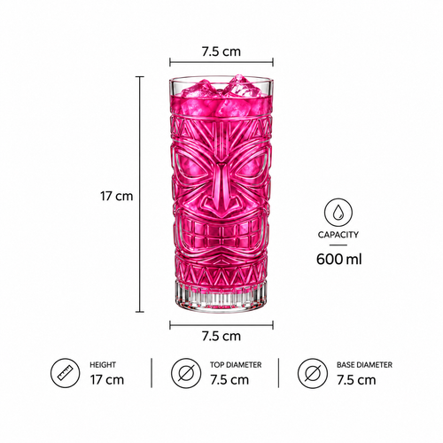 Classic Tiki Glass dimensions and capacity