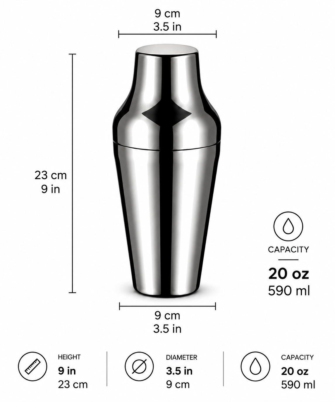 Parisienne Shaker — product view 2
