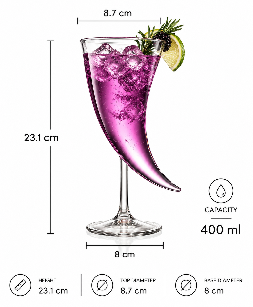 Horn Glass — product view 2