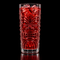 Ornate Tiki Glass on black background