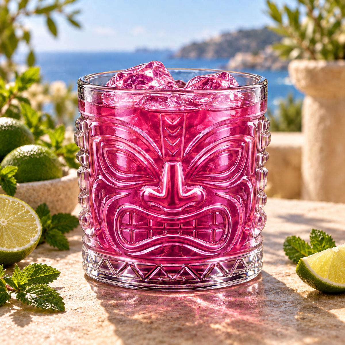 Short Tiki Glass