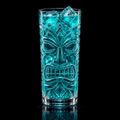Tall Tiki Glass on black background