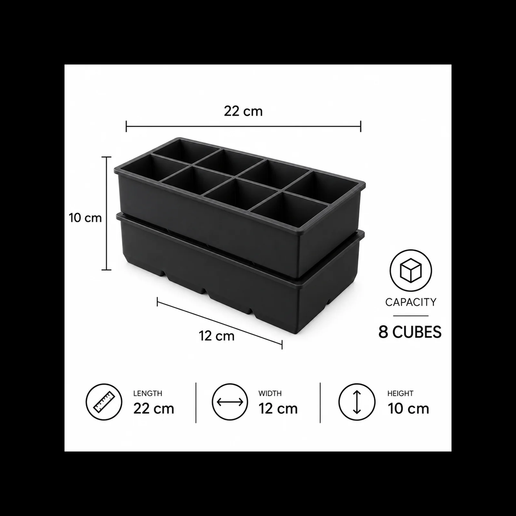 Cubiteras Gigantes — Juego de 2